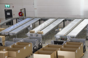 Packlinje för e-handeln - sortering, packmaskiner, kompletta system.